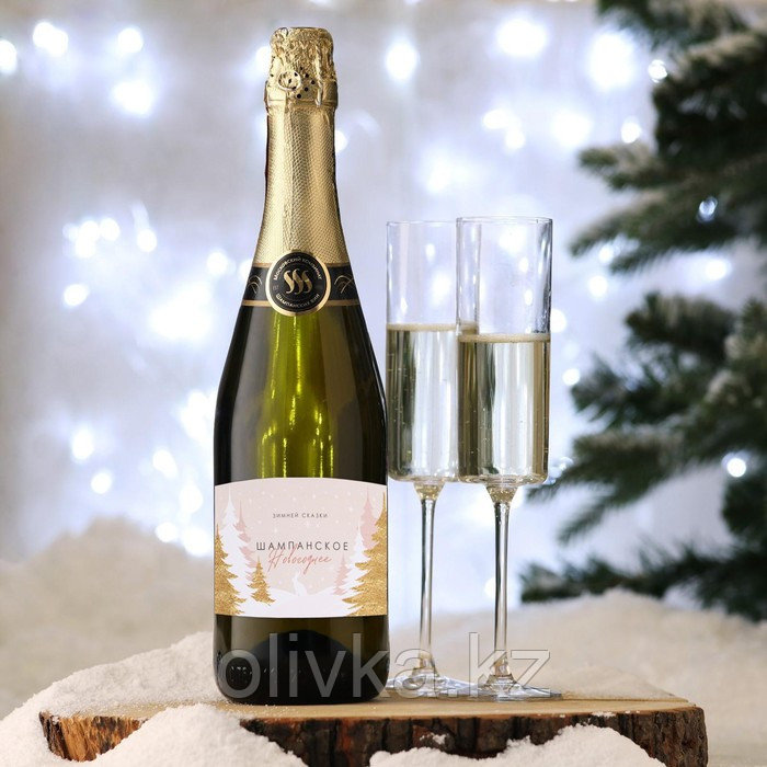 Наклейка на бутылку «Шампанское Новогоднее», размер 12 х 8 см. - фото 2 - id-p112983976