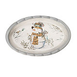 Блюдо для запекания Доляна «Рождественский снеговик», 28×17×4,9 см, цвет белый, фото 2
