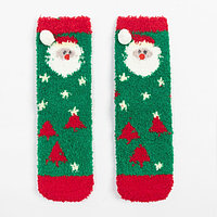 Носки новогодние махровые MINAKU Дед Мороз, р-р 36-39 (23-25 см)