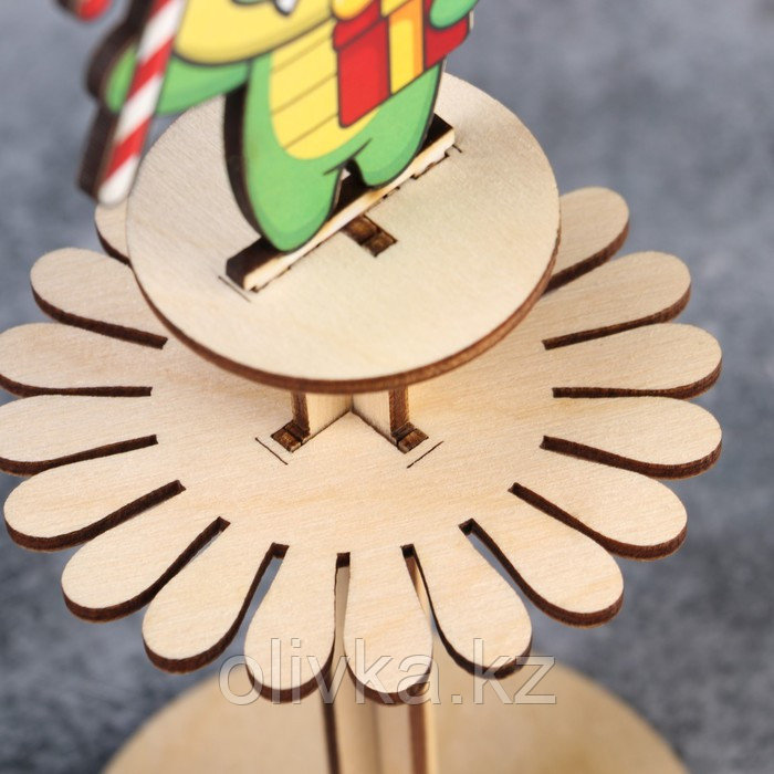 Салфетница деревянная Доляна «Счастливый Дракончик», символ года 2024, 23,5×9×9 см - фото 4 - id-p112992072