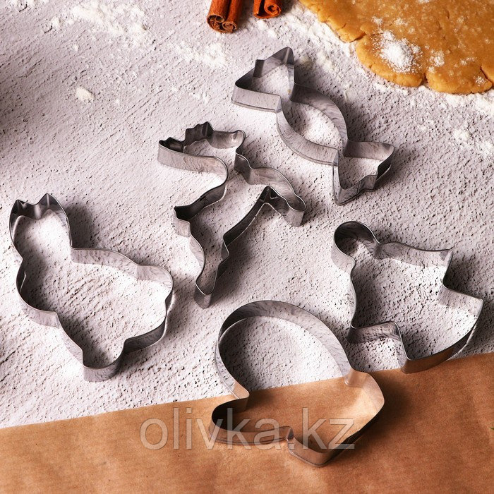 Набор форм для печенья «Зимние приключения», металл, 10 шт - фото 6 - id-p112990115