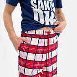 Пижама новогодняя мужская KAFTAN "Santa team", цвет синий/красный, размер 54, фото 4