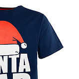 Пижама новогодняя мужская KAFTAN "Santa team", цвет синий/красный, размер 54, фото 8