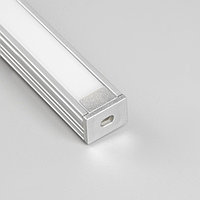 Накладной профиль Uniel для светодиодной ленты, 2 м, 15.5 × 12 мм, матовый рассеиватель, аксессуары