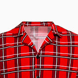 Пижама новогодняя мужская KAFTAN "Клетка", цвет красный, размер 54, фото 7