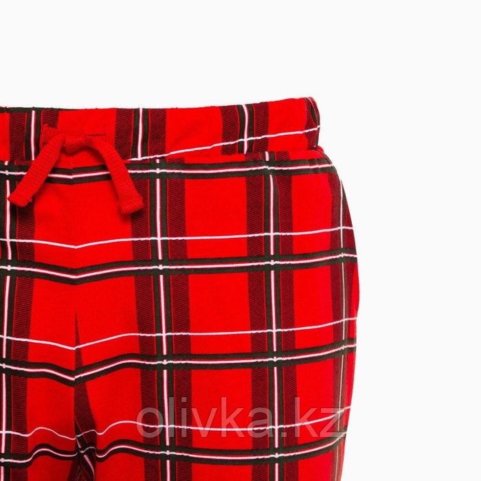 Пижама новогодняя мужская KAFTAN "Клетка", цвет красный, размер 54 - фото 9 - id-p112980711