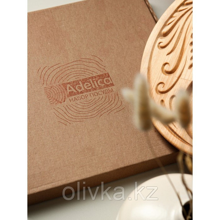 Менажница Adelica «Дракон 2024», символ года, 1 секция, со свечей, 27×2 см, в подарочной коробке - фото 8 - id-p112991267