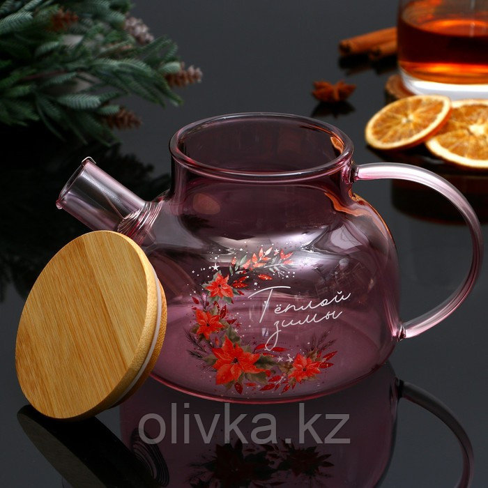 Чайник «Теплой зимы. Розовая сказка.», 800 мл - фото 3 - id-p113000170