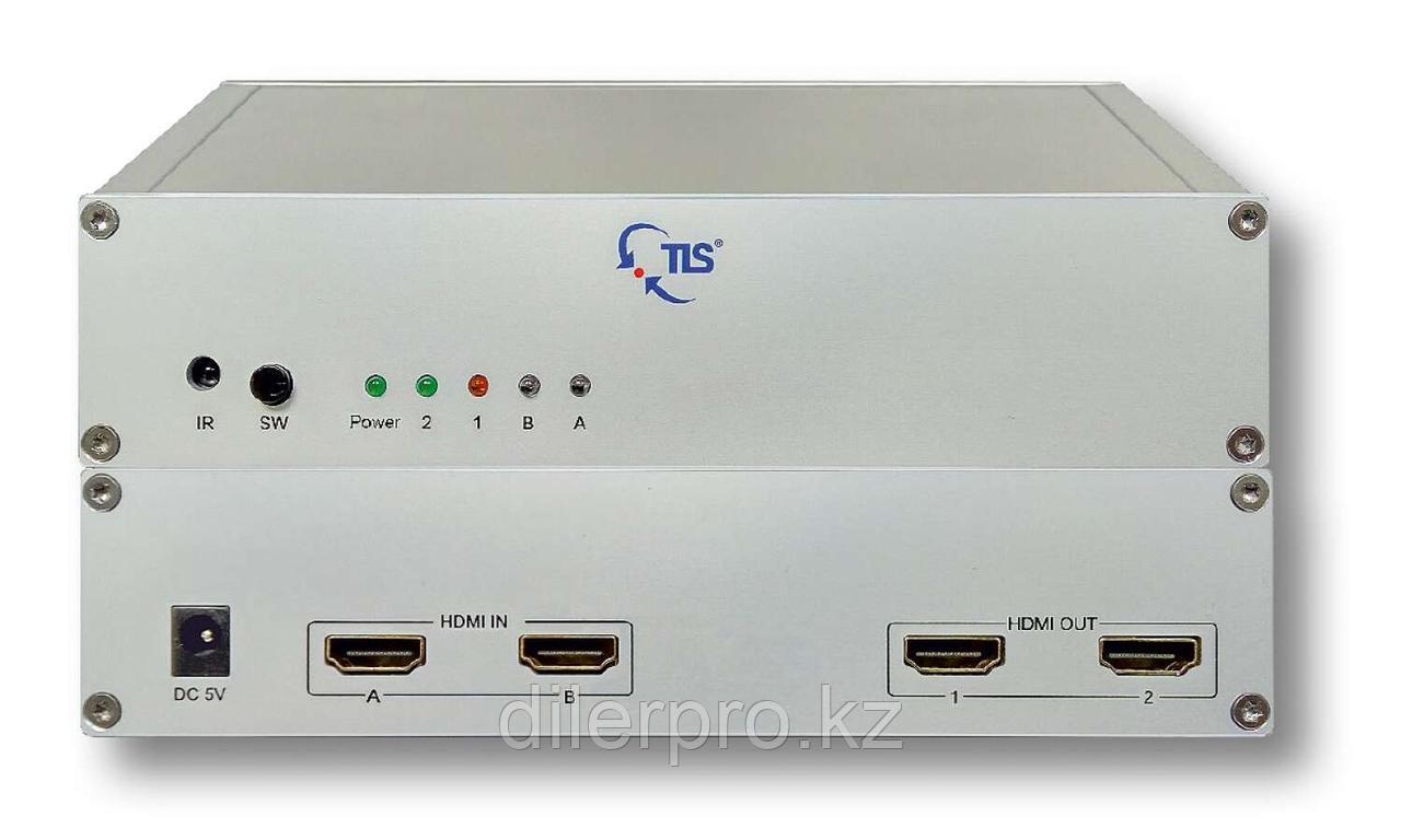 TLS HDMI 4K Matrix Switcher 2x2 - Матричный коммутатор HDMI 2x2 - фото 1 - id-p113002175