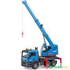 Брудер Грузовой кран MAN (синий)