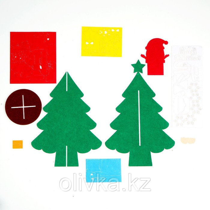 Набор для творчества «Ёлочка со снеговиком» украшения на клеевой основе - фото 2 - id-p112994580