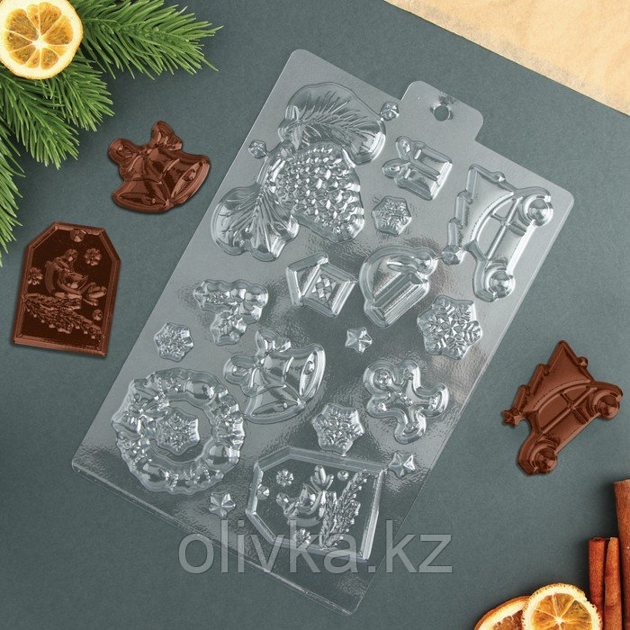 Форма для шоколада «Новогодние традиции», 21 х 14 см - фото 1 - id-p113001685