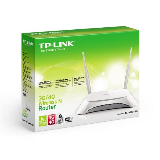 TP-LINK TL-MR3420 маршрутизатор беспроводной N300, USB-порт, поддержка 3G/4G USB-модемов - фото 3 - id-p113007668