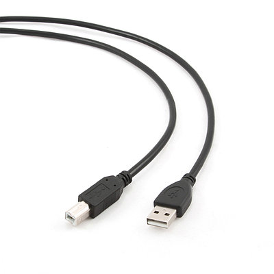 Кабель USB 2.0 Pro Cablexpert CCF-USB2-AMBM-10, AM/BM, 3м, экран, феррит.кольцо, черный, пакет