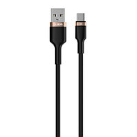 Кабель Olmio Rapid USB 2.0 - Type-C 1.2, 3A, черный