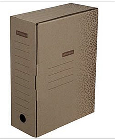 Короб архивный с клапаном OfficeSpace "Standard" плотный, микрогофрокартон, 100мм, бурый, до 900л
