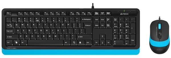 Клавиатура+мышь A4tech F1010-BLUE Fstyler USB - фото 1 - id-p113008527