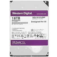 18 ТБ Жесткий диск Western Digital Purple Pro (WD181PURP) серый