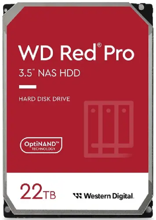 22 ТБ Жесткий диск Western Digital Red Pro (WD221KFGX) красный - фото 1 - id-p113009796