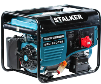 Бензиновый генератор STALKER SPG-9800ТЕ / 7кВт / 220/380В - фото 1 - id-p113009870