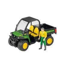 Брудер Мини-самосвал John Deere Gator XUV 855D с фигуркой водителя