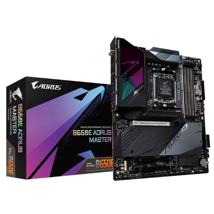 Материнская плата GIGABYTE B650E AORUS MASTER, AM5 B650, HDMI, 4xDDR5, 2.5GbLAN, 4 SATA, 3xM2, ATX