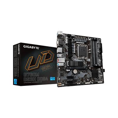 Материнская плата GIGABYTE B760 DS3H DDR4, LGA1700, B760, PCI-Ex16, D-SUB+HDMI+2xDP, 2xM.2, 4xSATA