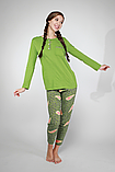 Пижама женская зеленый, фото 4