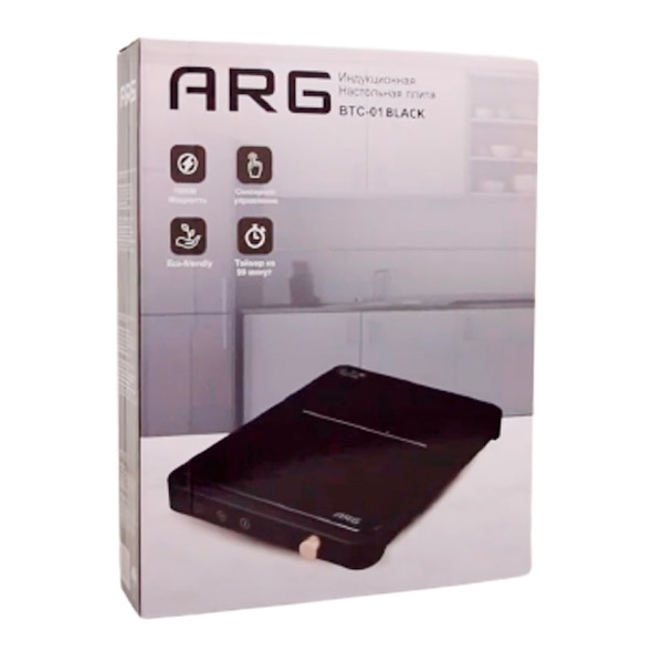 Индукционная настольная плита ARG BTC-01 Black - фото 2 - id-p113060892