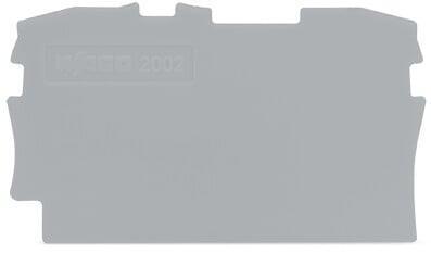 Торцевая и промежуточная пластина; толщина 0,8 мм; серый WAGO 2002-1291
