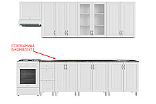 Прованс Белый(912) 2,6 м.+шкаф над газом 60 см., Кухонный КОМПЛЕКТ, СВ Мебель, фото 2