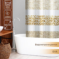 Штора для ванной Доляна «Марго», 180×180 см, EVA, цвет МИКС