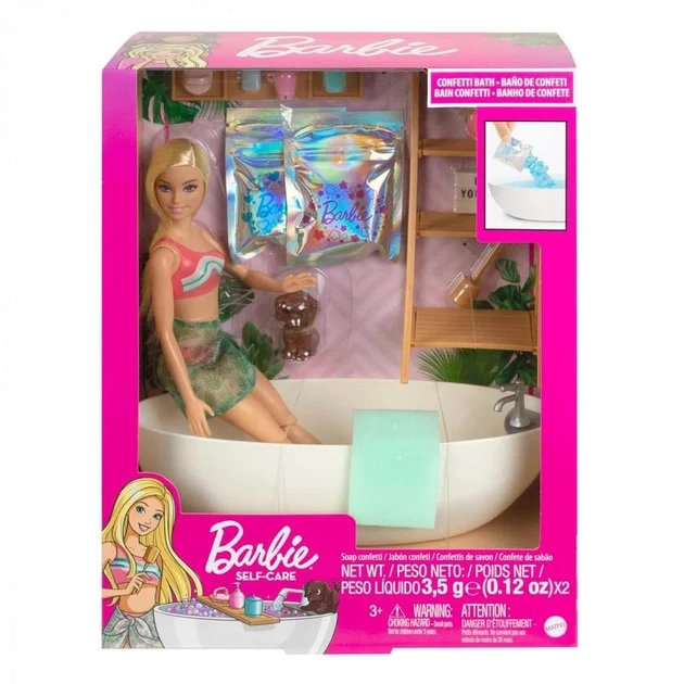 Barbie Игровой Набор Пенная ванна с конфетти Барби - фото 6 - id-p112954285