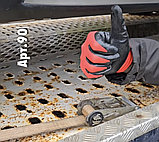 Перчатки нейлоновые для механических работ с нитриловым покрытием, красные, размер XL, фото 4