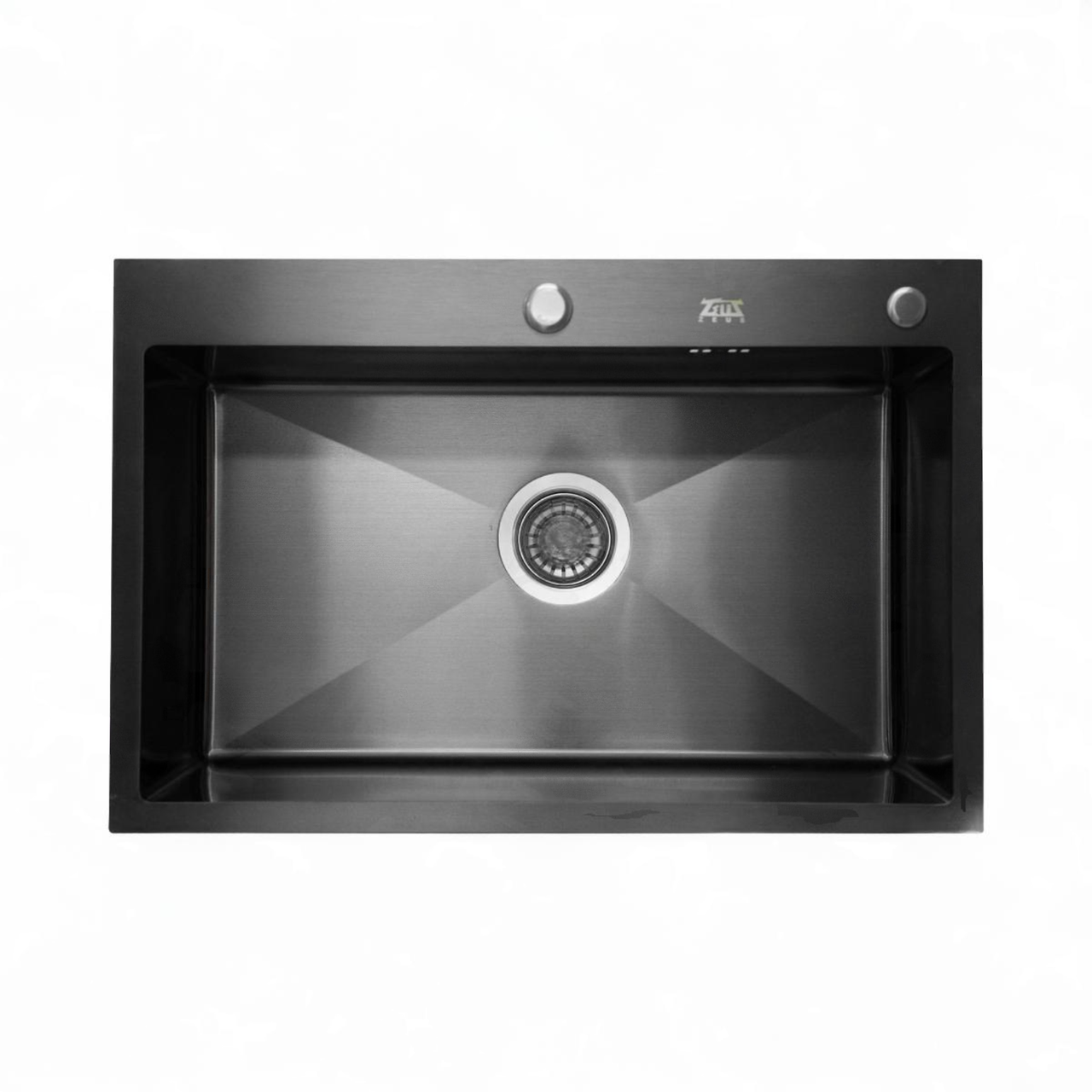 Кухонная мойка ZEUS врезная 68х45 (нано черный) - фото 3 - id-p113146860