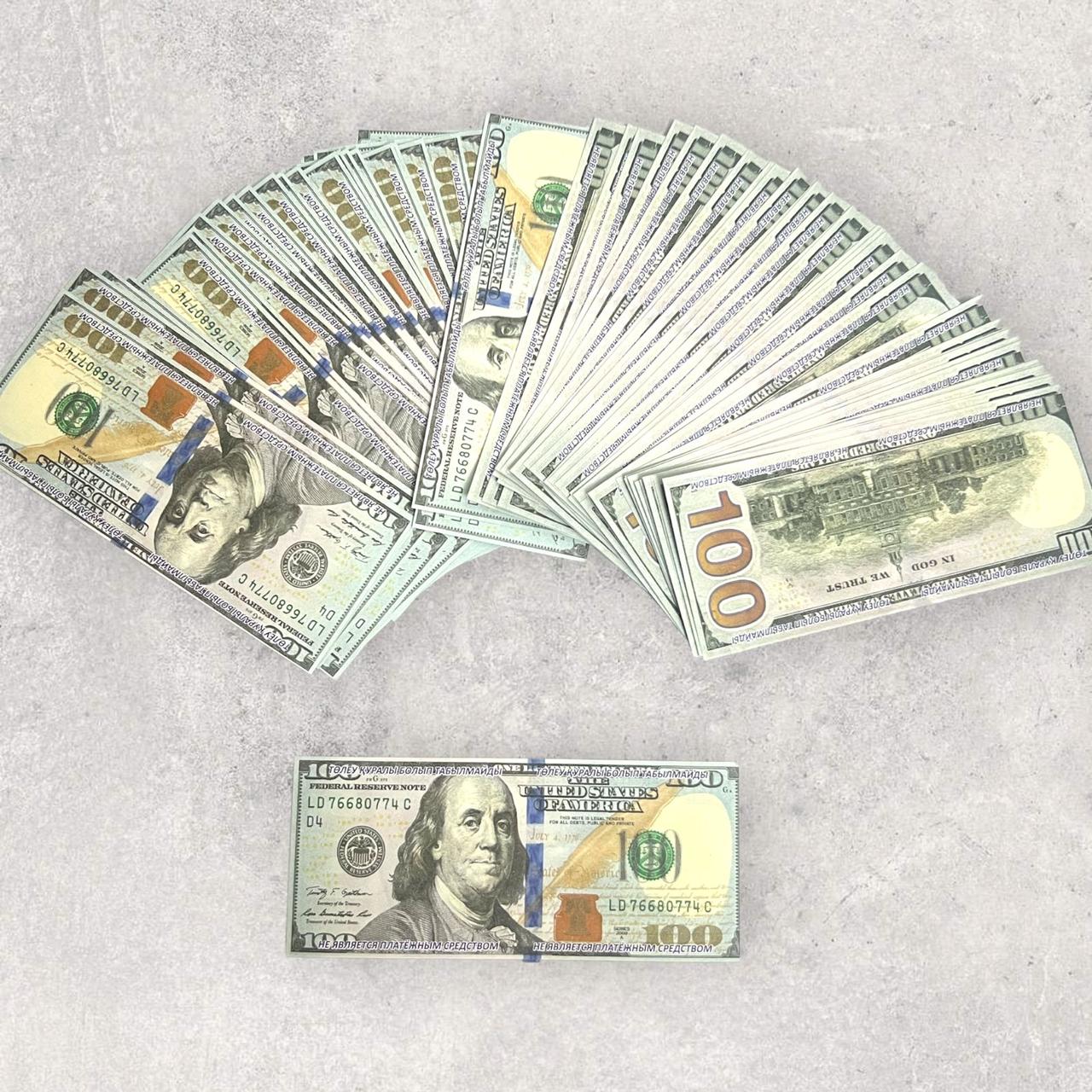 Деньги сувенирные 100 долларов (80шт) - фото 1 - id-p113146933