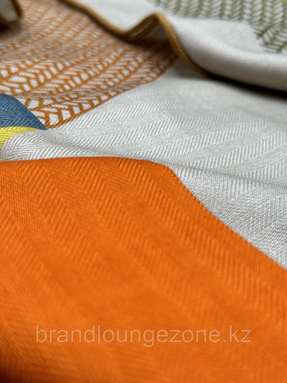 Женский платок из тонкого кашемира Hermes , оранжевого цвета - фото 6 - id-p112911844
