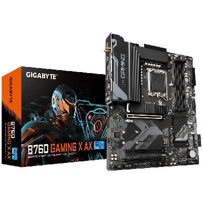 Материнская плата GIGABYTE B760 GAMING X AX G11, LGA1700, PCIe16x 4.0, HDMI+DP, 4DDR5,3xM.2, 4xSATA