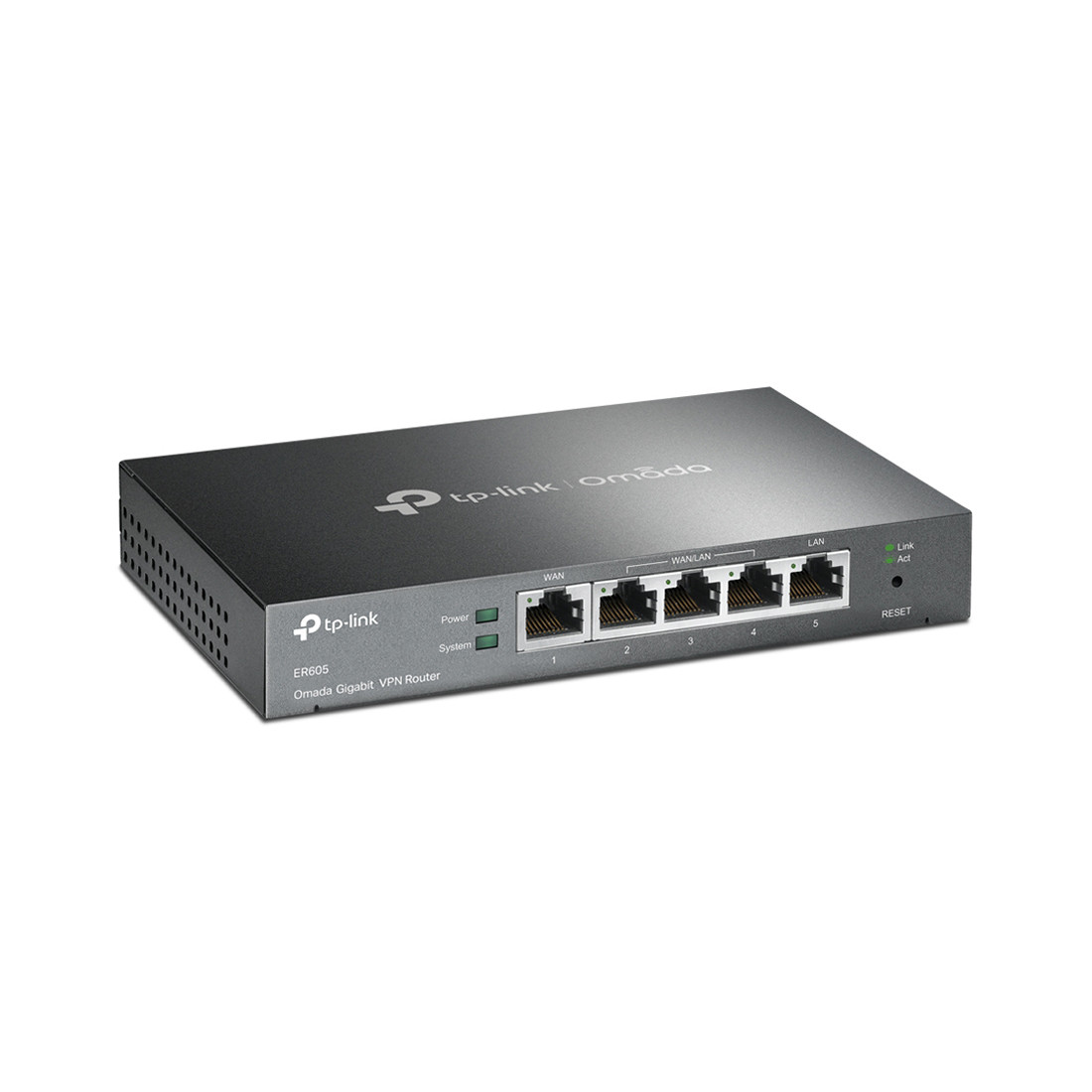 TP-Link ER605 маршрутизатор Multi-WAN VPN, 1 fix GB WAN, 1 fix GB LAN, 3 переключаемых GB WAN/LAN - фото 1 - id-p113162368