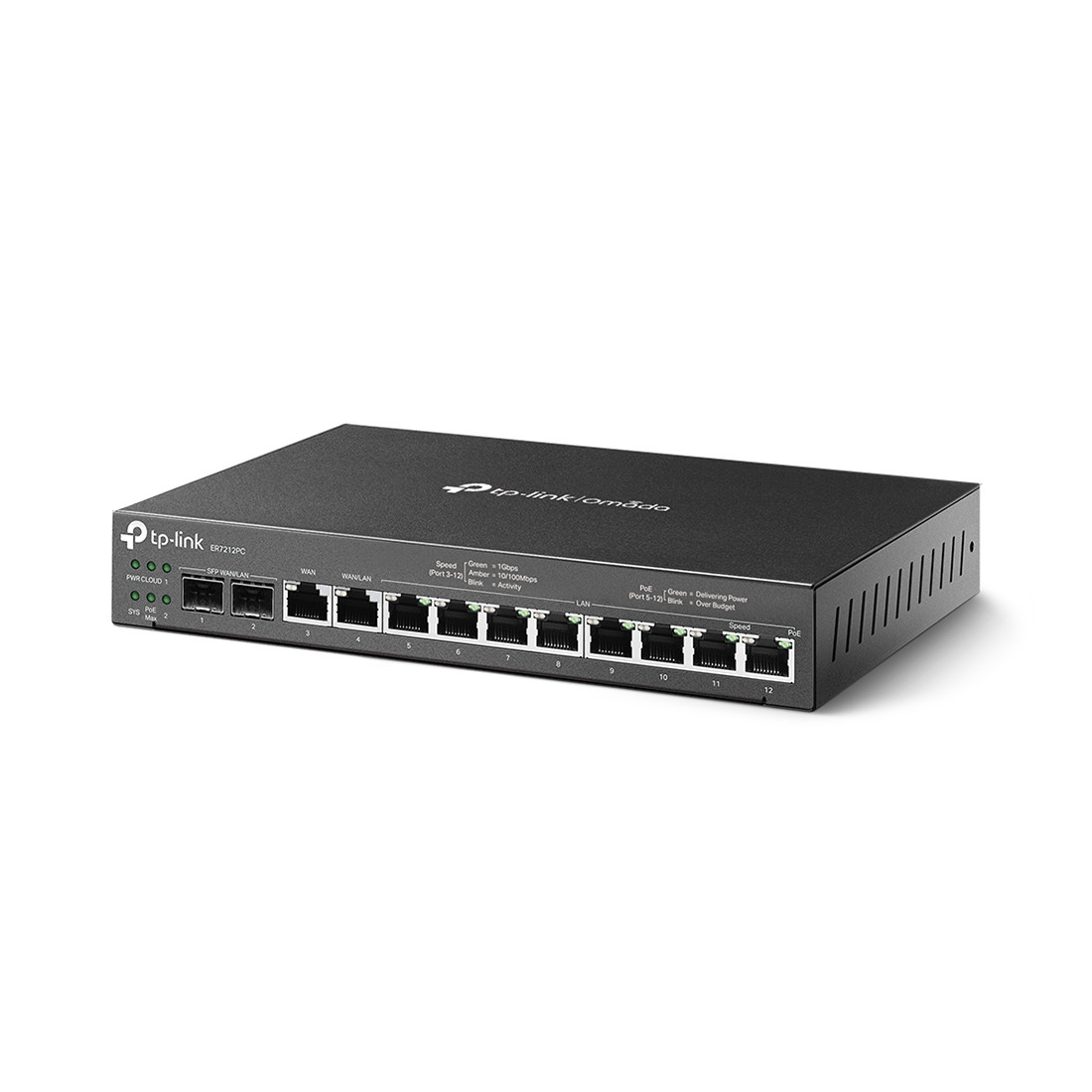TP-Link ER7212PC маршрутизатор VPN Omada с гигабитными портами PoE и встроенным контроллером