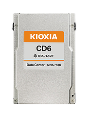 Твердотельный накопитель NVMe Kioxia CD6 7,68 ТБ NVMe PCIe4x4 2,5 дюйма U.3 15 мм SIE 1DWPD — KCD6XLUL7T68