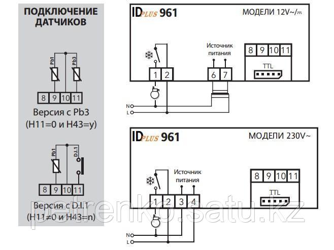 Контроллер Eliwell ID plus 961 - фото 2 - id-p113162535