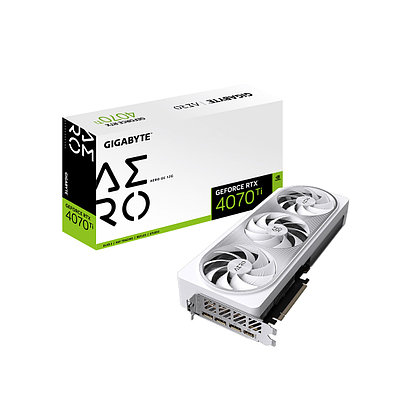 Видеокарта 12Gb PCI-E GDDR6 GIGABYTE GV-N407TAERO OCV2-12GD, 1хHDMI+3xDP GeForce RTX4070 Ti