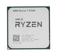 Процессор AMD Ryzen 7 5700G 3,8Гц (4,6ГГц Turbo) AM4, 7nm, 8/12/8, 4Mb L3 16Mb, 65W OEM