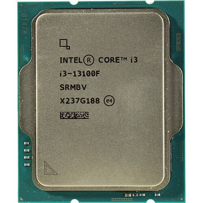 Процессор Intel Core i3-13100F Raptor Lake (3400MHz, LGA1700, L3 12Mb), oem