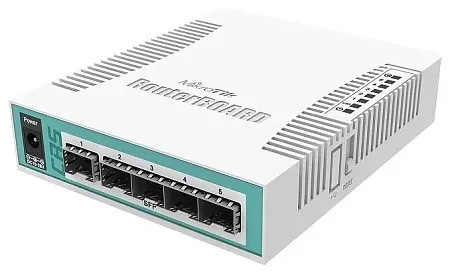 Сетевой коммутатор MikroTik CRS106-1C-5S Cloud Router Switch 5SFP, 1Combo 1000BASE-T/SFP - фото 1 - id-p113163489