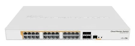 Сетевой коммутатор MikroTik CRS328-24P-4S+RM Cloud Router Switch, 24x1000 (All PoE, 500W), 4SFP+ - фото 1 - id-p113163536