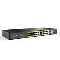 Коммутатор Netis P124GH, 24x10/100 LAN PoE, 2xGigabit Uplink, 2xSFP, 320W PoE