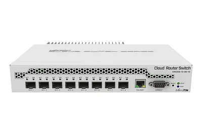 Сетевой коммутатор MikroTik CRS309-1G-8S+IN Cloud Router Switch 8SFP+, 1xGbLAN, 512 Mb