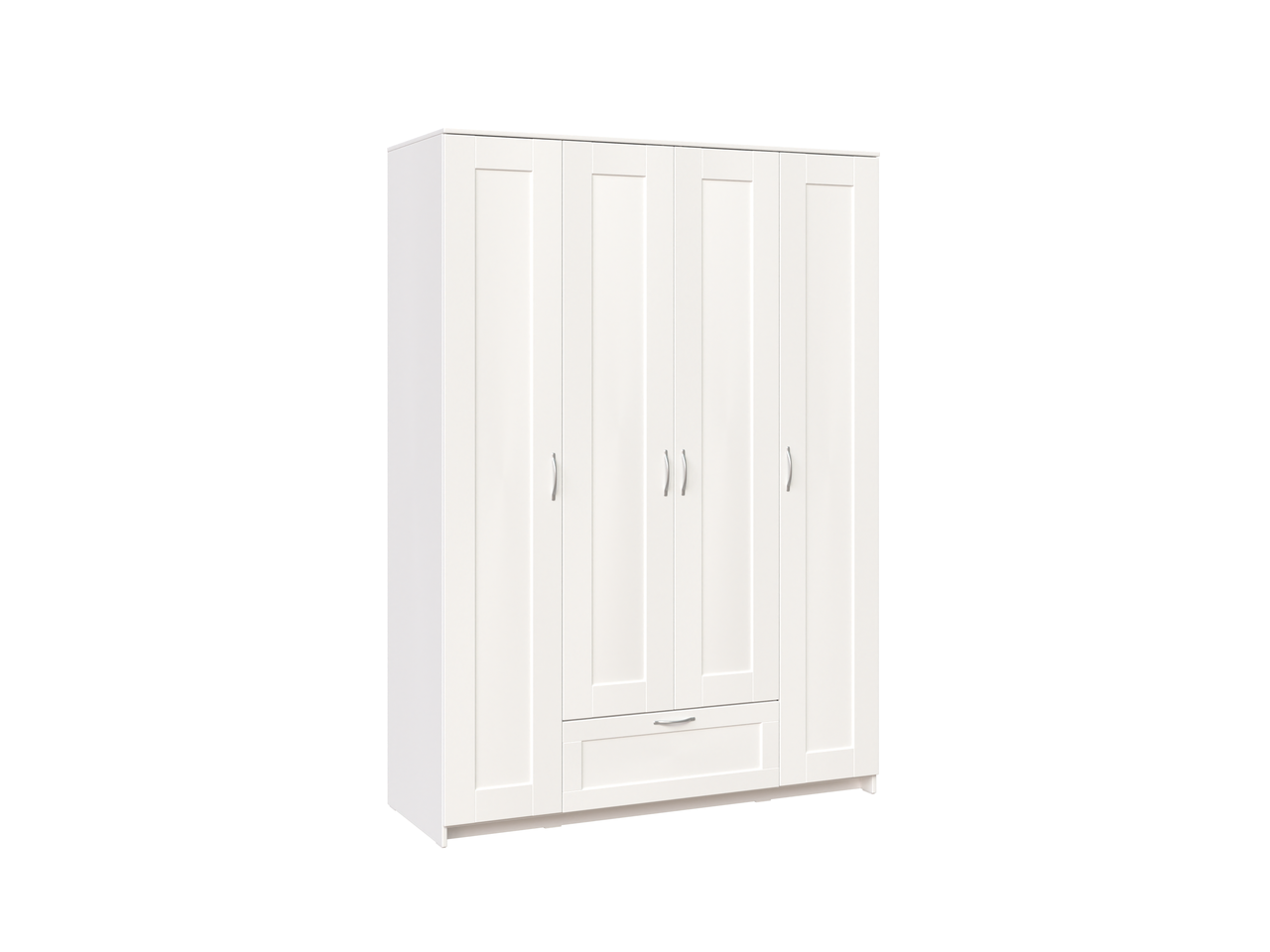 СИРИУС шкаф комбинированный 4 двери и 1 ящик белый - фото 1 - id-p113165555